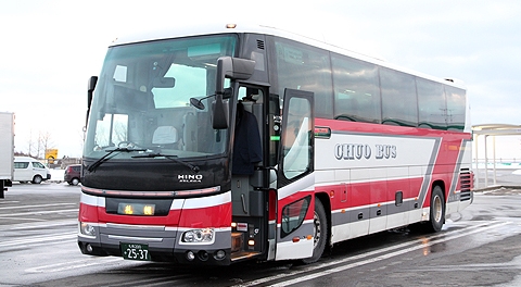 北海道中央バス「高速はこだて号」2537　有珠山SAにて