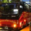 西鉄「ふくおかオープントップバス」　夜景コース　福岡市役所到着