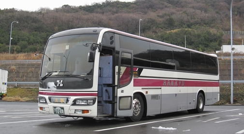 阪急バス「よさこい号」2888　室津PAにて　アイキャッチ