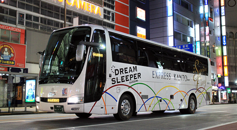 関東バス「ドリームスリーパー東京大阪号」乗車記