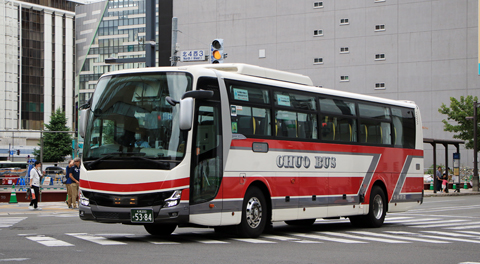 北海道中央バス「高速あさひかわ号」　5384　札幌駅前にて　アイキャッチ用　480